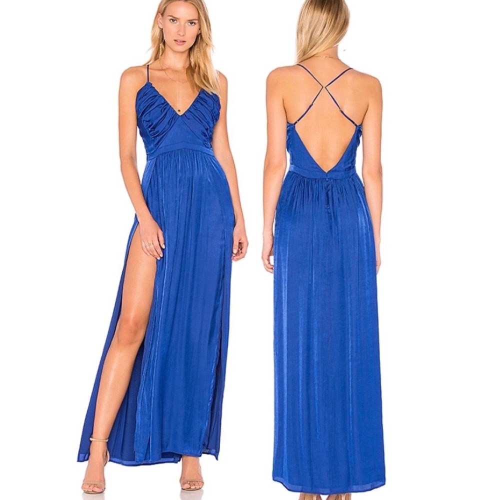 The Jetset Diaries Maxi dress in cobalt